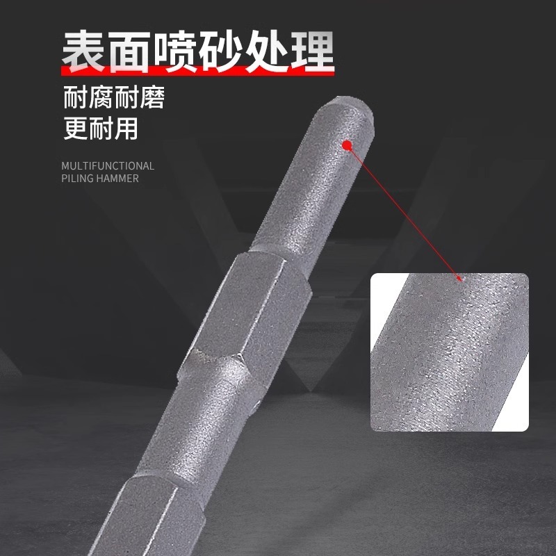 一体型縫合機ハンマーヘッドの電気ハオのハンマーは電動で杭を打ちながらハンマーでボルトを打ちます。|undefined