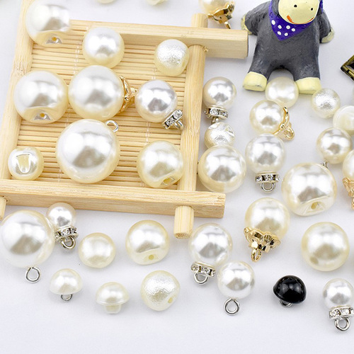 Manufacturer Direct Sale Pearl Shirt Buttons Round Buttons Women's Sweater Chiffon Shirt Clothing Decorative Buttons Small Buttons