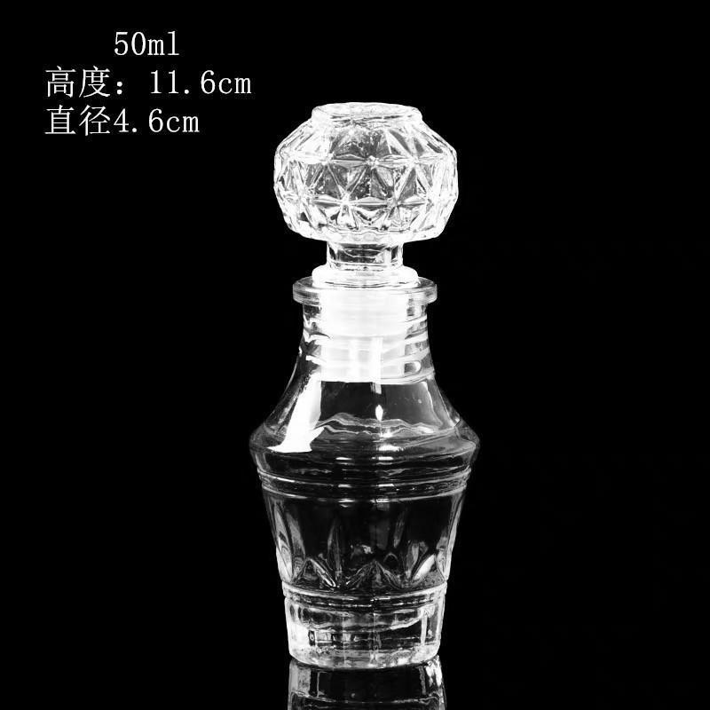 Fabricantes de vinos 50ml 1000ml botellas de prueba creativas botellas de vino rosado de diamante transparentes botellas de vino extranjero