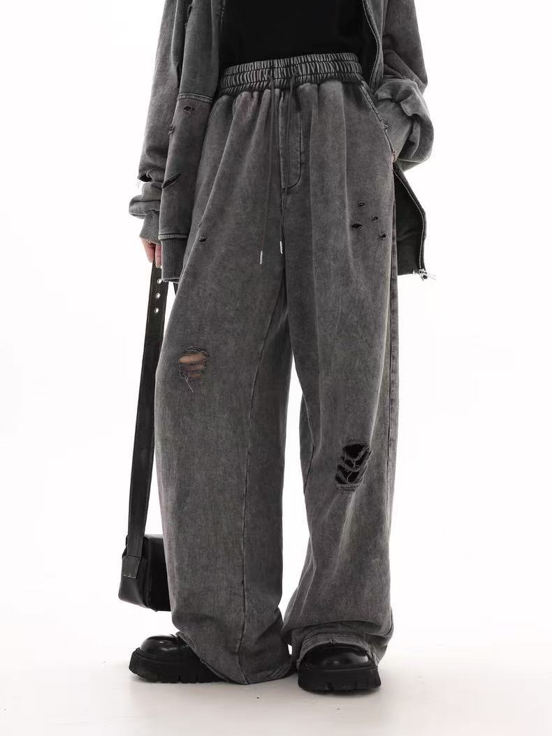 Sweatshirt com capuz homem vintage estilo lavado oversize_voghion.com