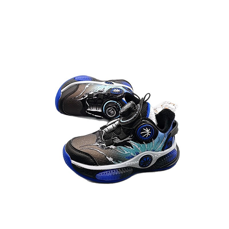 Zapatos deportivos de algodón masculinos de cuero de invierno nuevos zapatos para niños, niños, zapatos para padres, zapatos para niños