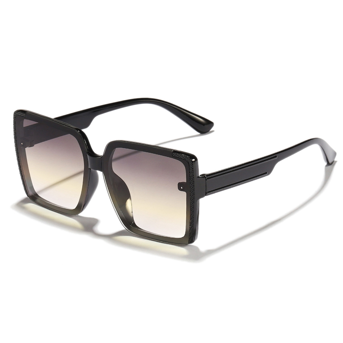 2024 nueva venta al por mayor estilo coreano elegante marco gafas de sol de las mujeres llanura cara mirada pequeña moda desgaste esencial gafas de sol