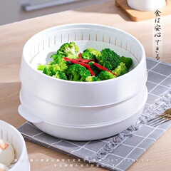 微波爐加熱蒸籠器皿多層塑料小籠包子饅頭神器多功能保溫專用蒸盒