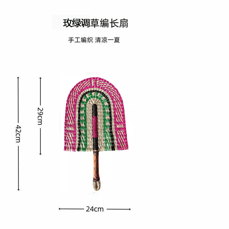 ベトナム輸入手織り扇子海草扇子日常使用インスタイルアフリカ要素壁装飾卸売|undefined