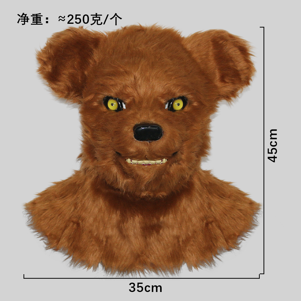 Puede abrir la boca, divertida serie de sombreros de animales, mascarada, máscara de mordida de boca, accesorios de actuación de fiesta de Halloween