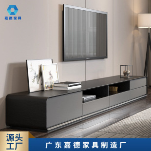 Tv Cabinet Coffee Table Combination Small Apartment Accessible Luxury Living Room Home Floor-Standing Tv Cabinet Integrated New Style Simple and Modern