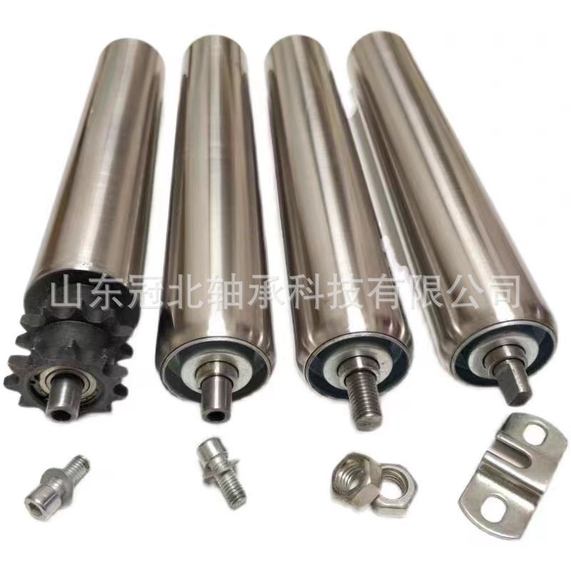 【一件包邮】无动力镀锌滚筒转动灵活不锈钢201滚筒