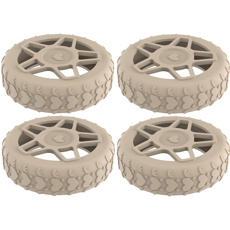 Caster shoesスーツケースホイールシリコン保護カバー耐摩耗性全包スーツケースホイールシリコン保護カバー