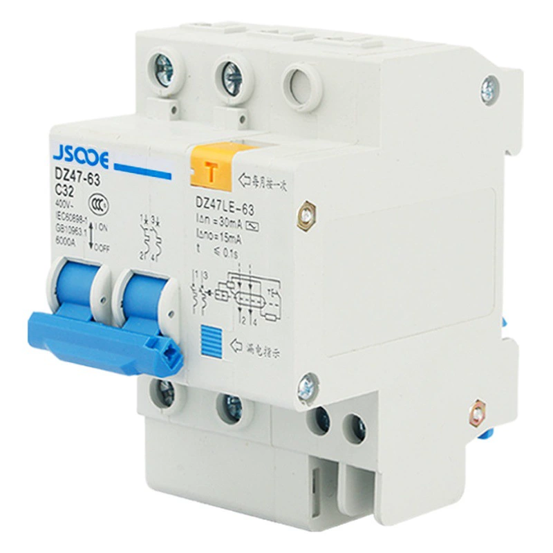 Производители DZ47LE-63 воздушный выключатель защиты от утечки 32A40A перегрузка короткое замыкание небольшой автоматический выключатель утечки