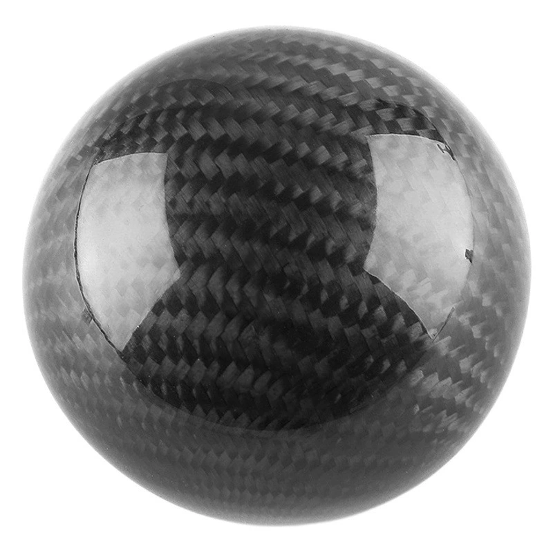 Трансграничная Автомобильная Модифицированная 50-миллиметровая головка шестерни из углеродного волокна с круглой головкой из углеродной ряби, автоматическая головка ручки переключения передач