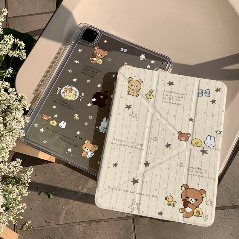 Cartoon Rilakkuma and Miffy Rabbit Protective Case for Apple iPad Tablet 13inch Proy Foldable Air8 Cute Mini Cartoon Rilakkuma and Miffy Rabbit Protective Case for Apple iPad Tablet 13inch Proy Foldable Air8 Cute Mini