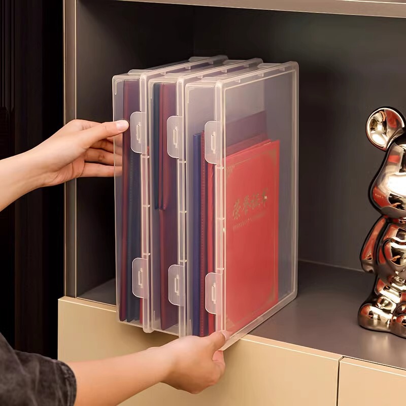 証明書収納ケース家庭用証明書ファイルA4紙整理ケース重要資料手形戸籍本防塵収納ケース|undefined