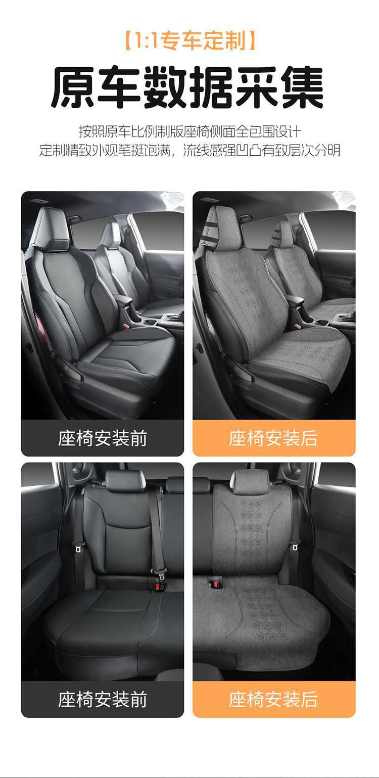 26 models of Toyota Wildlander-specific semi-perforated breathable seat covers, universal for all seasons, Rams seat covers
