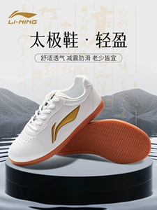 李宁 [太极鞋男款牛筋底八段锦练功鞋武术鞋女款秋季训练鞋太极拳鞋]