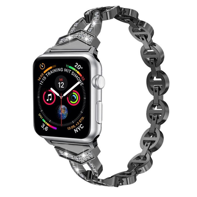 Correa de acero inoxidable con diamantes para Apple Watch 42 - 49mm S10 generación general suministro directo de fábrica