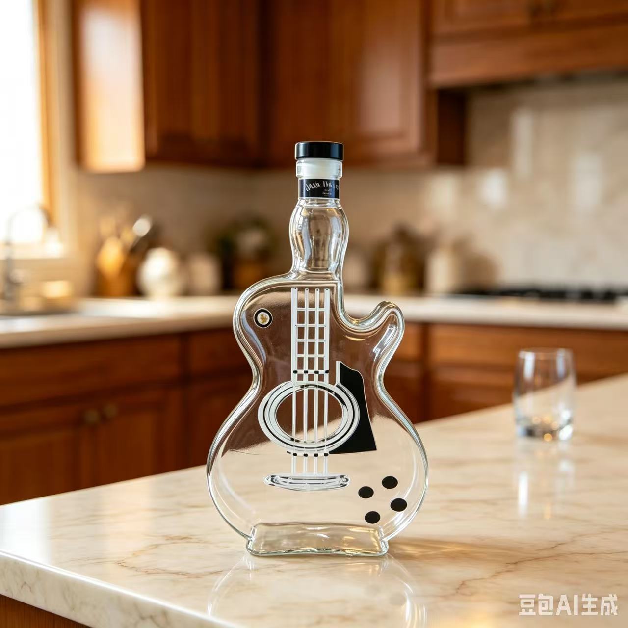 Inventario a través de whisky ji nueva guitarra ACDC botella de vino vino botella de whisky botella de vino