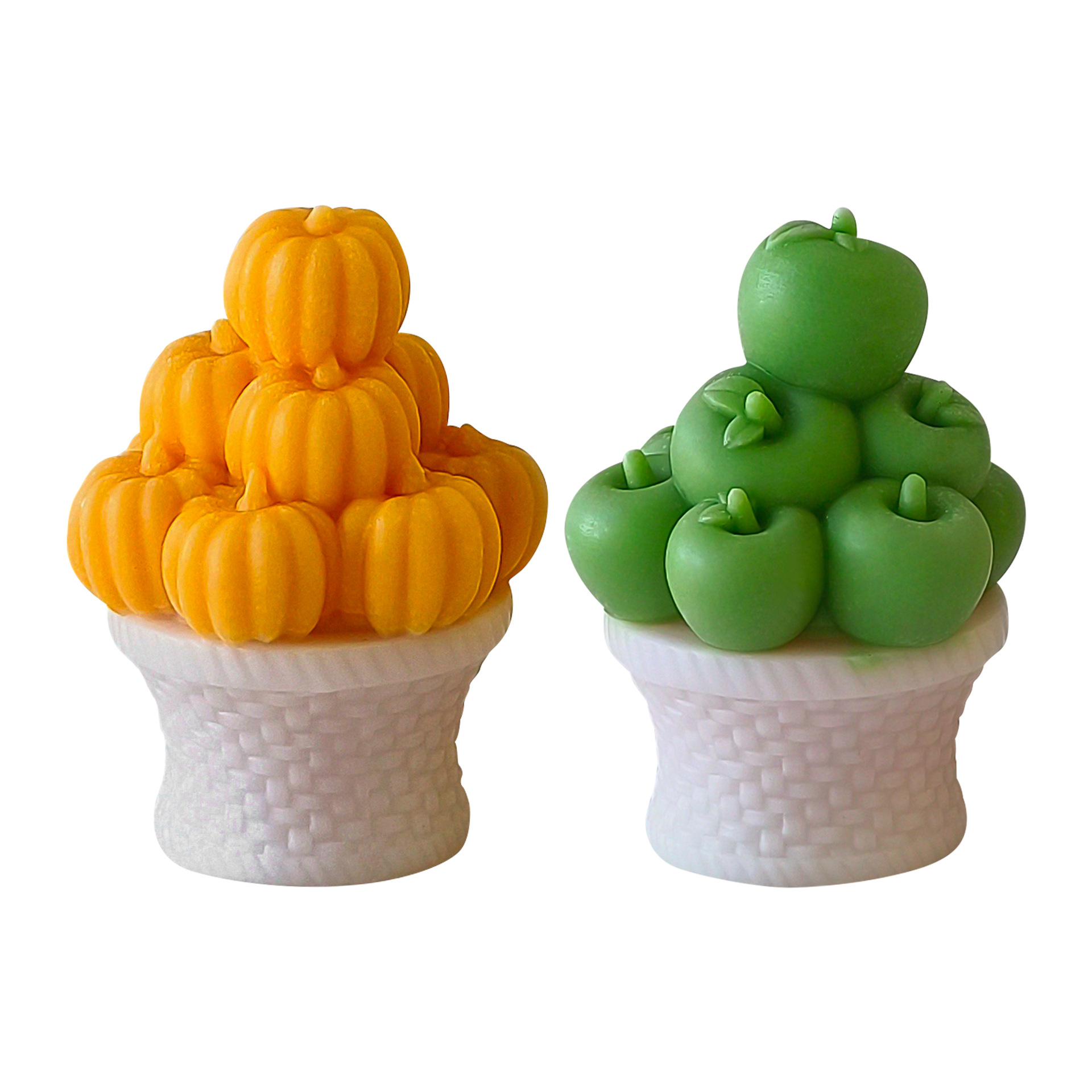 Jiahui Mei calabaza canasta cinta magnética adornos moldes de silicona manzana canasta moldes de goma de banana