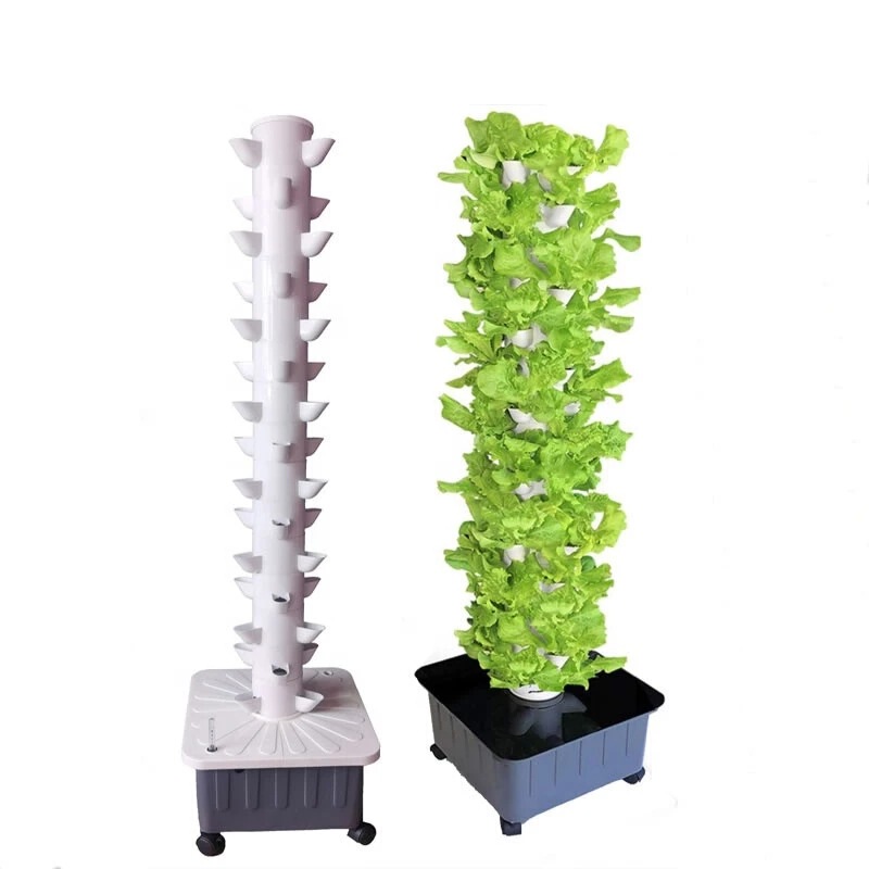 Cross-border hot new 45-hole column soilless cultivation hydroponic vegetable planting machine hydroponic column Tower family School planting