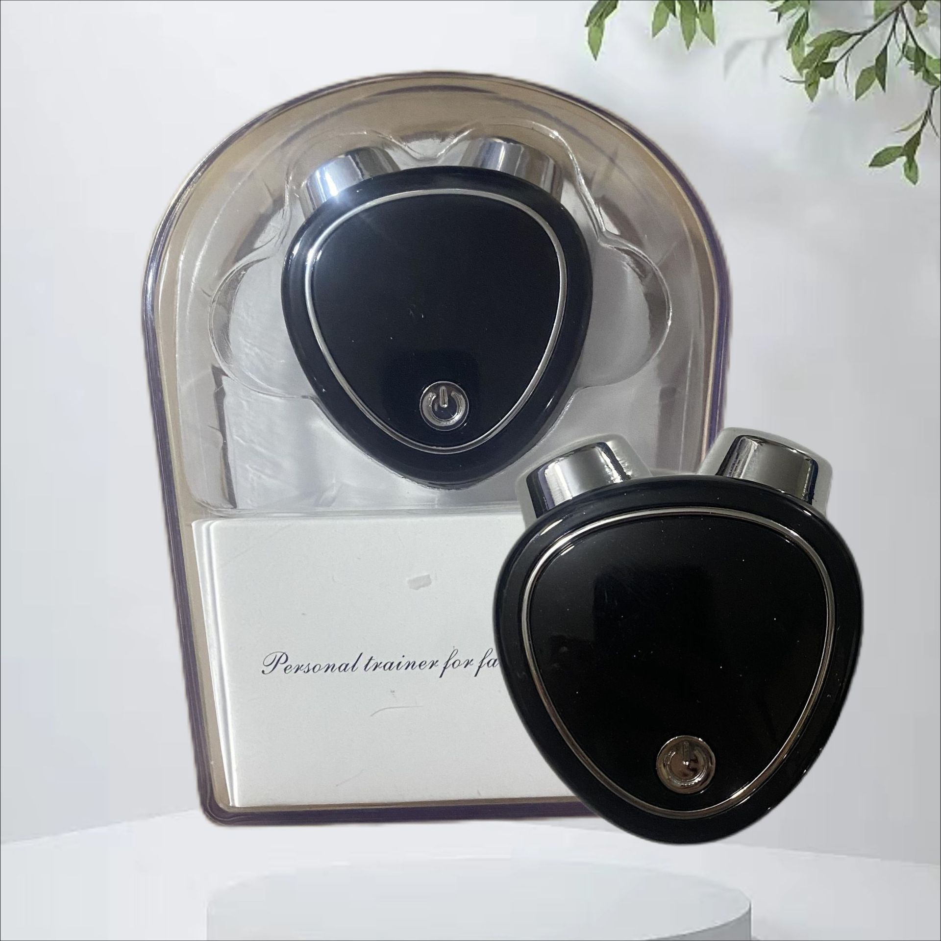 Instrumento de belleza micro-actual transfronterizo V rodillo facial de elevación facial rejuvenecimiento de la piel instrumento de guía de masaje EMS instrumento de belleza micro-actual