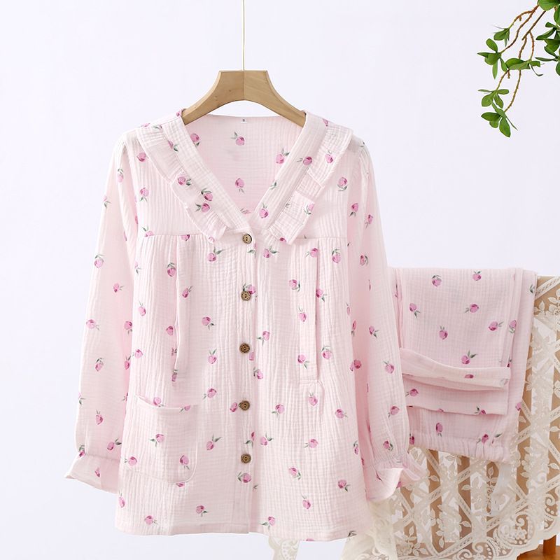 v 레이스-크레이프-핑크 피치-핑크