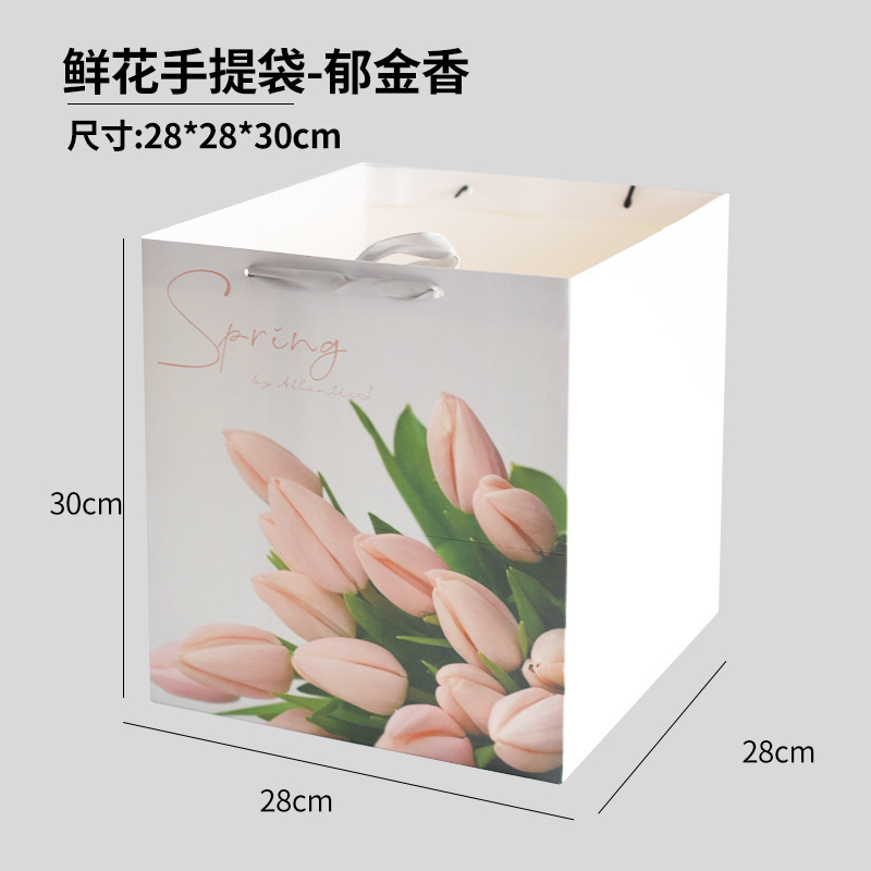 꽃 토트백(튤립); 토트백