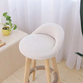 3ZBY圆形转椅套欧式椅子套罩弧形椅子套子罩全包餐桌椅套罩凳子套