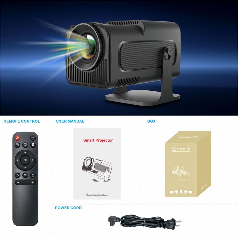 国境を越えた外国貿易ホットモデル HY320 HD プロジェクター 4K Android スマート プロジェクター ホーム ポータブル プロジェクター|undefined