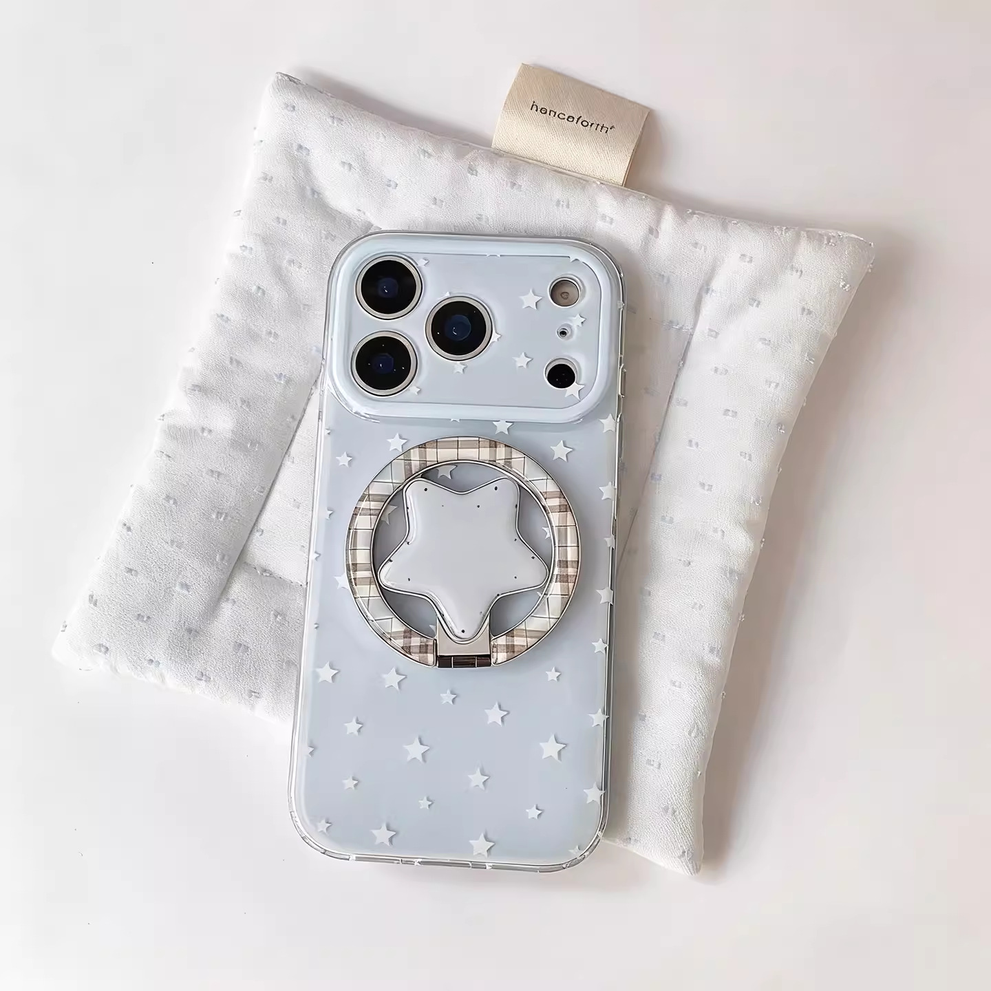 Soporte de gato KT fresco azul para Apple 15ProMax funda para teléfono móvil 16Pro Nuevo 14/13 Pareja 16