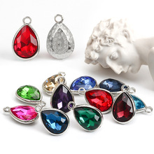 水滴吊坠diy饰品材料7*10mm水滴单吊合金diy饰品简约大方耳饰流苏