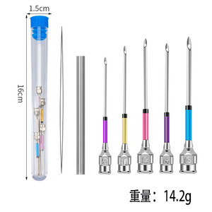 Herramienta de bordado con agujas intercambiables para punteado y estampado de flores