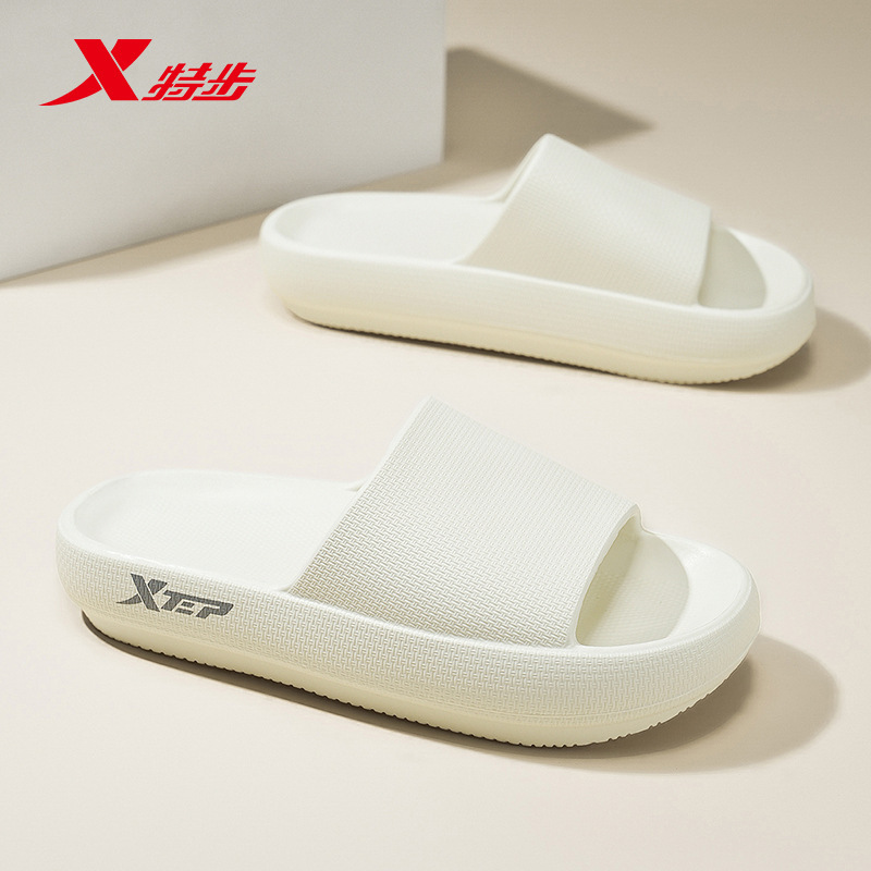Xtep スリッパ、男性と女性用、カップル用のソフトソールスリッパ、家庭用浴室用滑り止めアウターウェア、夏用スリッパ|undefined