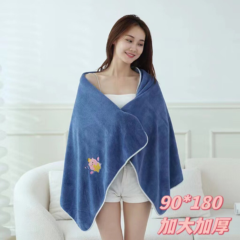 Bath towel extra large 90*180 size soft absorbent thickened lint-free quick-drying home swimming couple wholesale