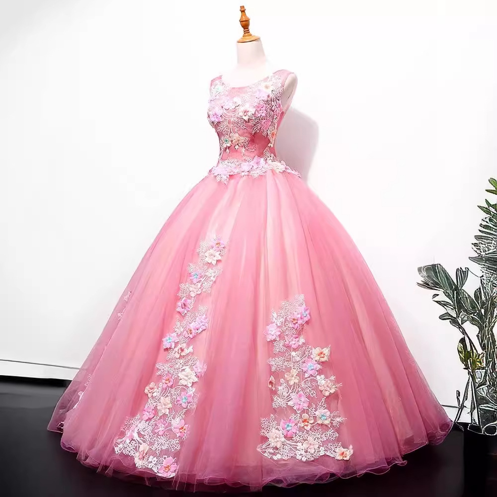 Vestido de noche petal de flores examen de arte música vocal hermosa voz rendimiento en solitario vestido anfitrión de reunión anual larga mujer delgada