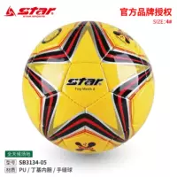 STAR Football SB3134-05 Молодежный игровой детский мяч № 4 для тренировок в помещении с пятью мячами из искусственной кожи