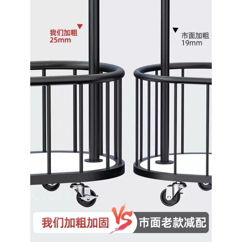 Clothes rack floor-standing bedroom clothes hanger movable room home living room Internet celebrity storage clothes drying rack simple coat rack
