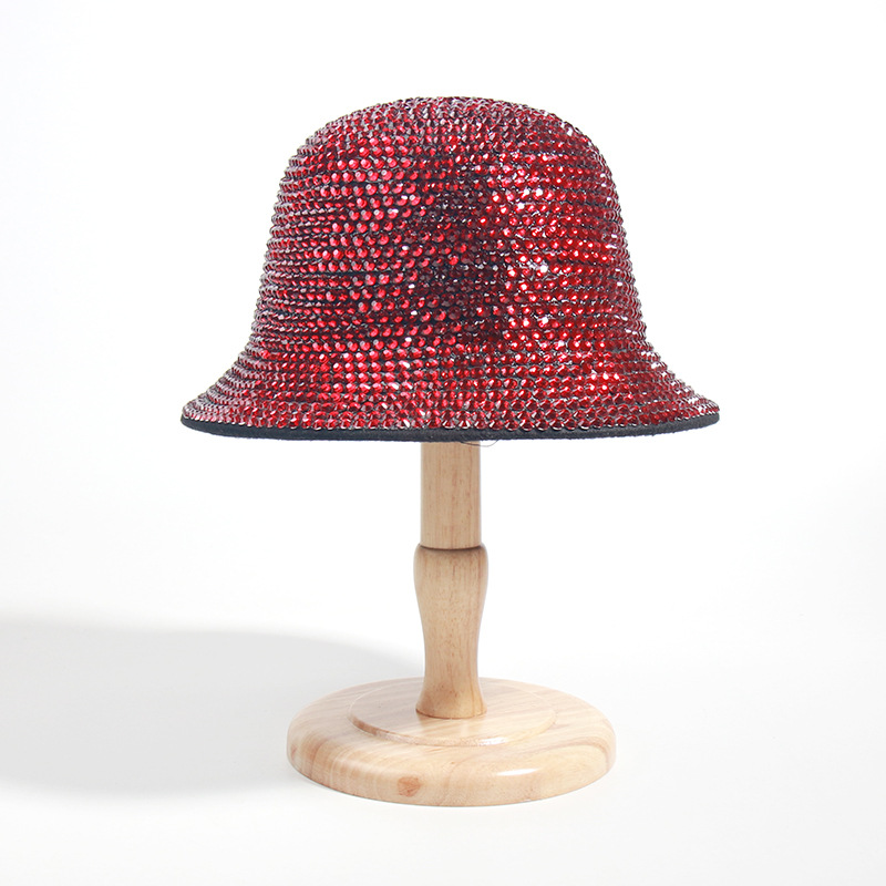 Comercio exterior europeo y americano personalidad gorra de clavos gorra de clavos gorra de diamante gorra de pescador estilo de escenario gorra de balde de fiesta gorra