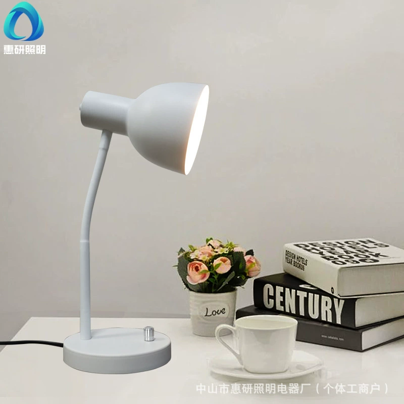 Комнатная ретро LED настольная лампа для отеля для кровати, стиль роскоши освещения, стиль высокого качества, защита глаз