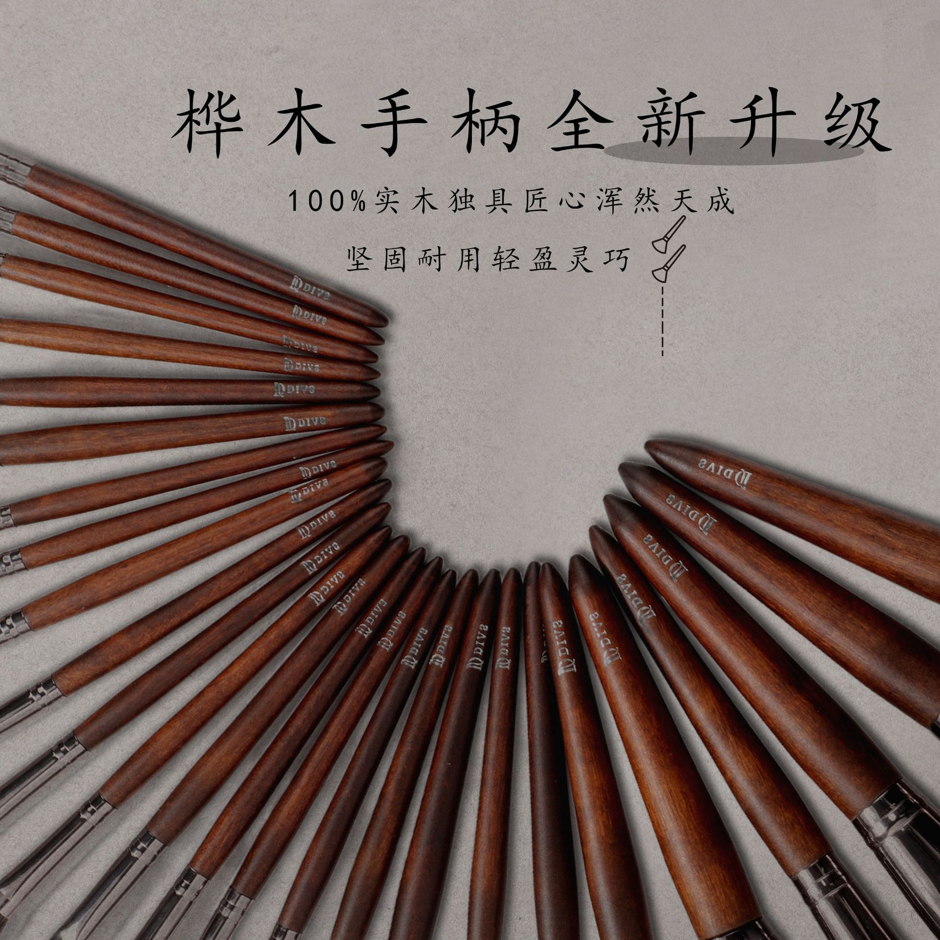 Juego completo de 26 brochas de maquillaje de lana para maquilladores, incluye brocha para polvos, brocha para rubor, brocha para base, brochas de maquillaje Cangzhou.