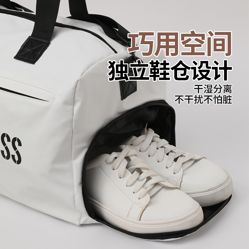 Runhui Sports Fitness Bag Bolsa de viaje anti-salpicaduras 290 Bolsa de mano de sarga compuesta Bolsa de equipaje de gran capacidad