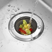 304不銹鋼水池過濾網廚房水槽防堵網過濾器 跨境洗碗池漏斗防堵器