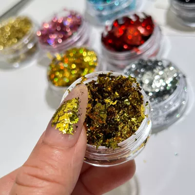 Popular Nail Polish Glue Decorative, Dırnaq bəzəkləri - k-gold-1g-canned