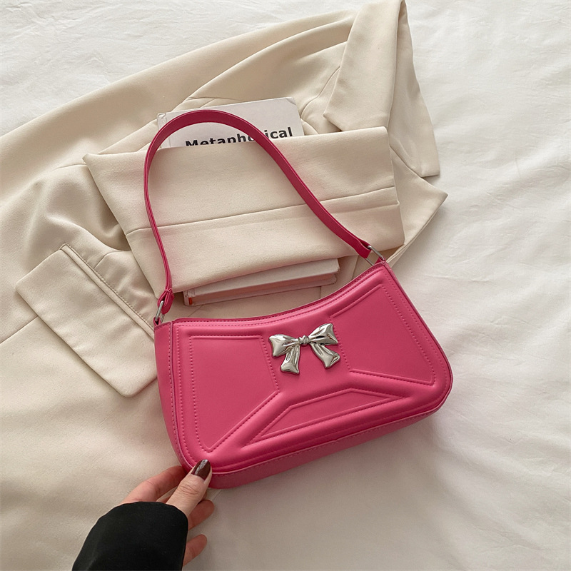 Elegant Women's Shoulder Handbag With Bow Detail For Commuters_voghion.com