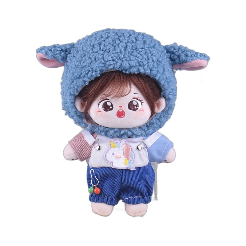 Venta al por mayor muñeca ropa de invierno 20cm muñeca de ropa de algodón traje de felpa falda de juguete muñeca ropa de muñeca