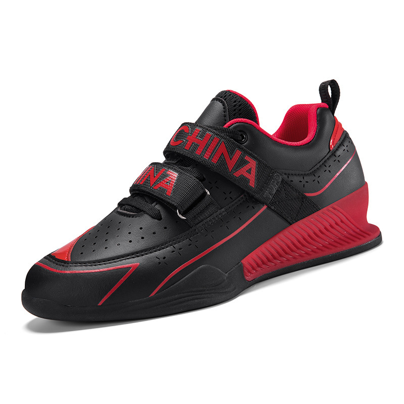 1Z1181 Men's Weightlifting Shoes, Squat Shoes, Low-Top Leather Velcro Spring and Autumn Weightlifting Training Shoes, Professional Sports Shoes 1Z1181 Men's Weightlifting Shoes, Squat Shoes, Low-Top Leather Velcro Spring and Autumn Weightlifting Training Shoes, Professional Sports Shoes