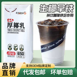 厚椰乳甜品奶茶店商用生椰拿铁椰浆椰乳椰汁西米椰奶咖啡专用配料