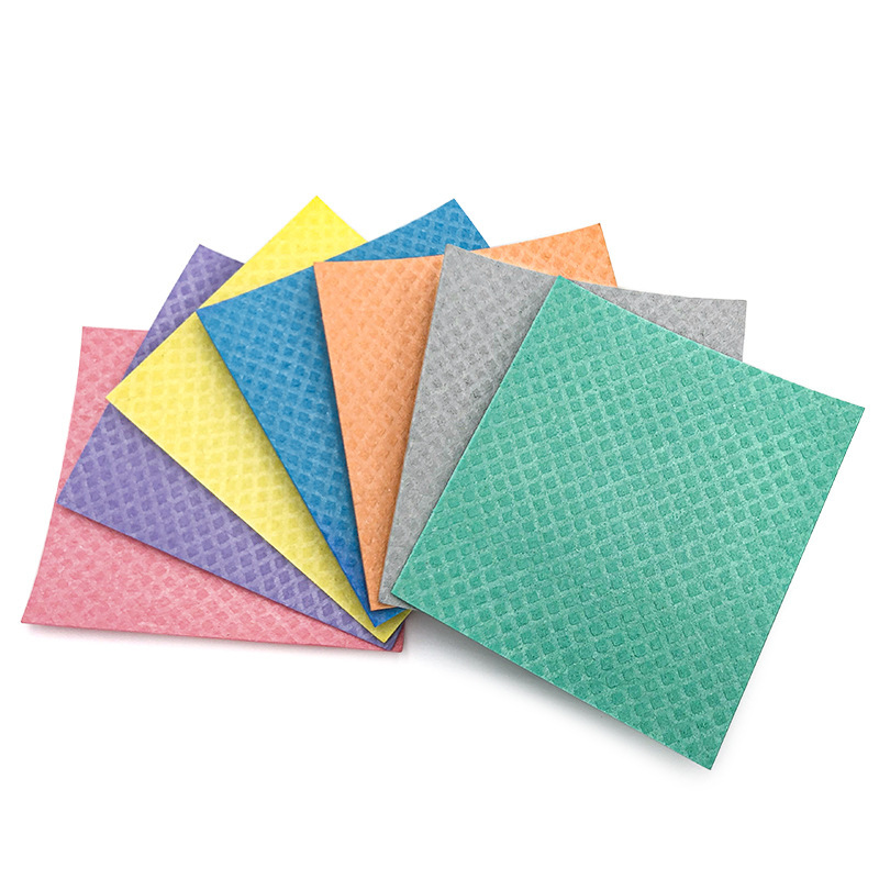 Paño de limpieza de pulpa de madera alemana para lavar platos en la cocina, no graso, sin pelusas, absorbente, de secado rápido, paño de esponja comprimido.