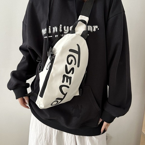 Bolso de hombro casual, bolso de cintura personalizado, bolso de hombro casual, bolso de pecho a prueba de agua, bolso de tendencia de almacenamiento para correr