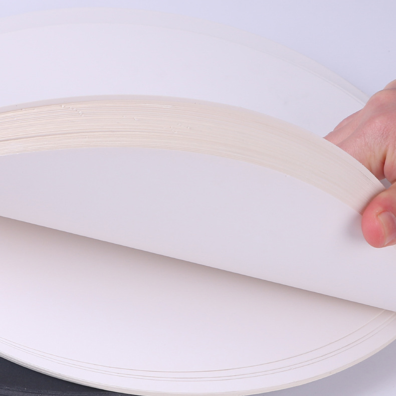 白卡圆形绘画纸细节