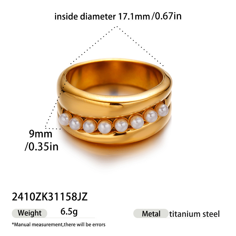Anillo de diamantes de alta calidad de lujo ligero y nicho no se desvanece joyería de acero de titanio