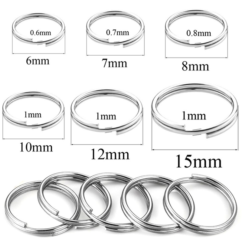 Stainless Steel Key Ring Double Ring Horse Ring Key DIY Jewelry Accessories Mini Connecting Ring Double Ring Double Ring Waterproof Stainless Steel Key Ring Double Ring Horse Ring Key DIY Jewelry Accessories Mini Connecting Ring Double Ring Double Ring Waterproof
